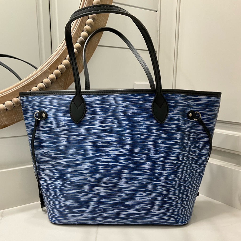 Louis Vuitton Epi Denim Color Mm Neverfull With Dustbag